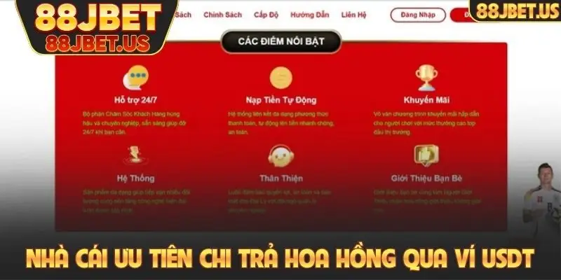 Nhà cái ưu tiên chi trả hoa hồng qua ví tiền ảo USDT
